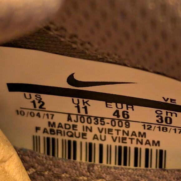 Nike Mens Zoom All Out Low 2 Fabric Low, Gunsmoke/Black-pink Blast, Size 12 - Picture 9 of 10